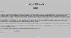 Desktop Screenshot of kingofobsolete.ca