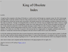 Tablet Screenshot of kingofobsolete.ca